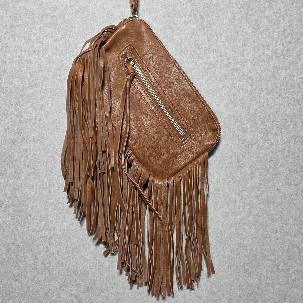 Linea Pelle Fringe wrist purse